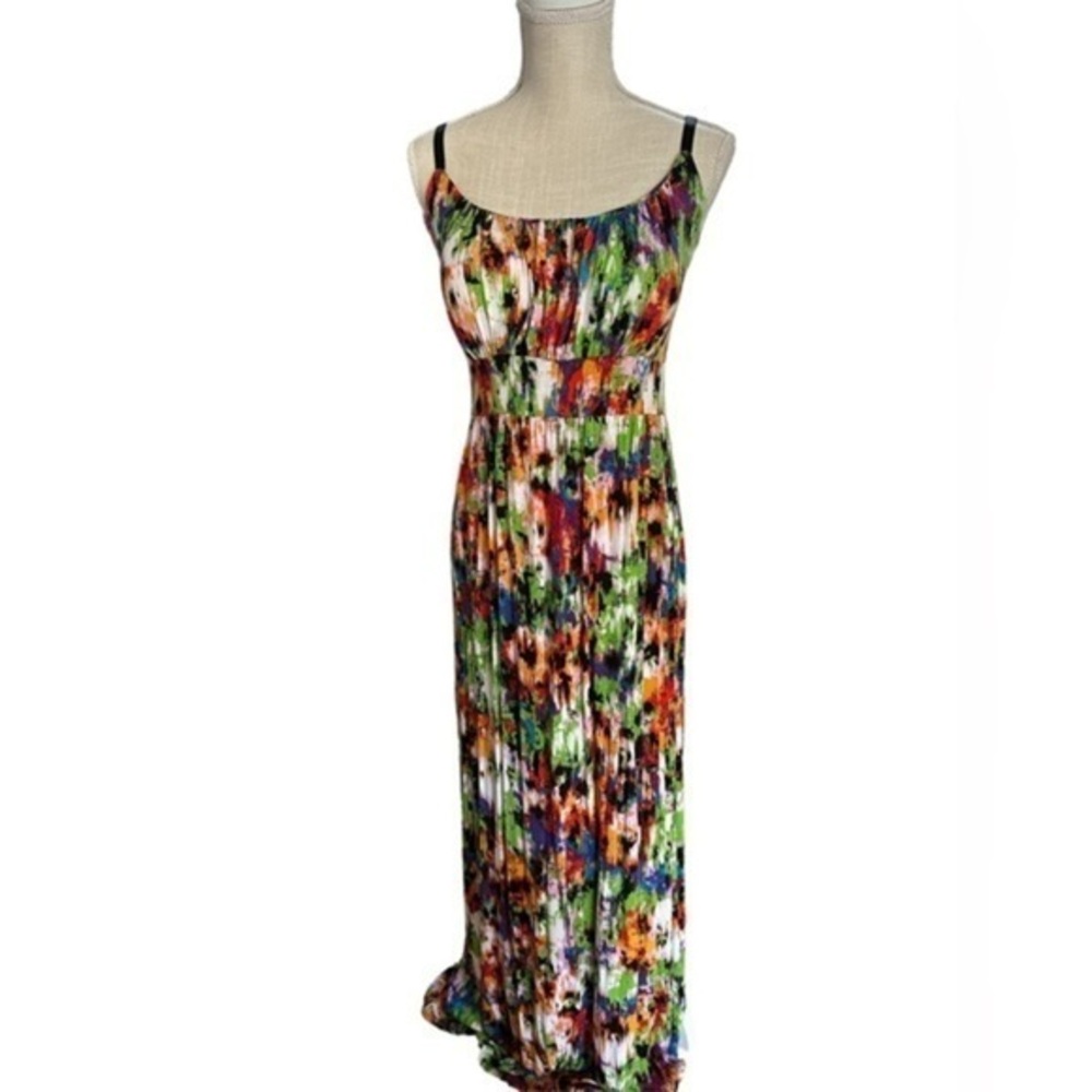 New Directions multi colored maxi dress size M​​‎